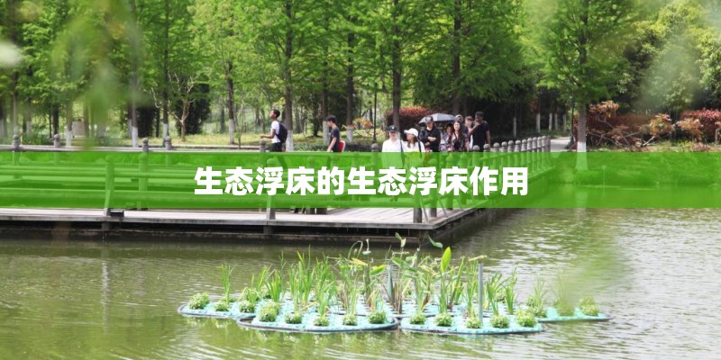 生态浮床的生态浮床作用