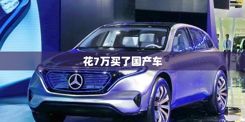 花7万买了国产车