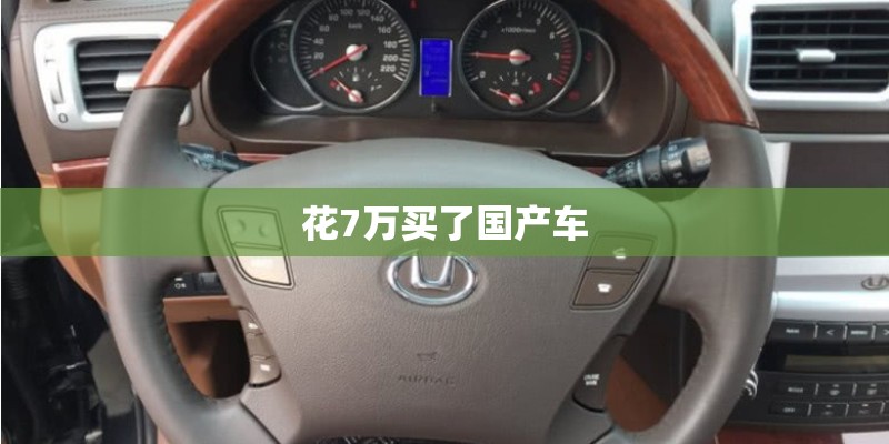 花7万买了国产车