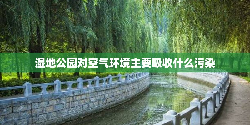湿地公园对空气环境主要吸收什么污染