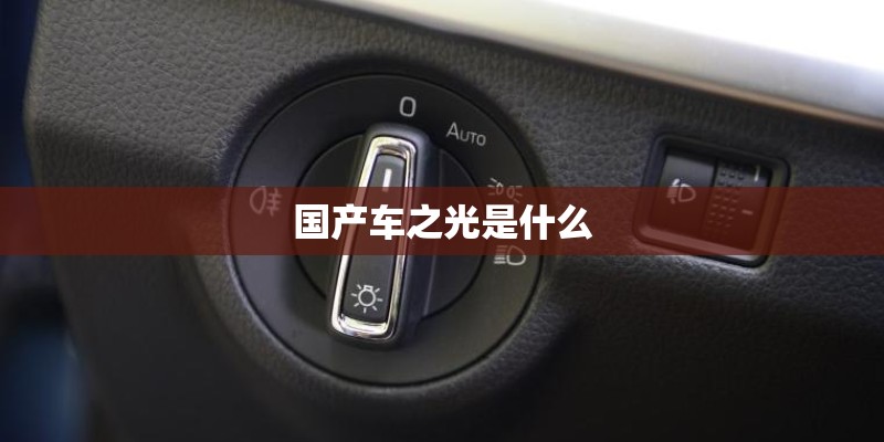 国产车之光是什么