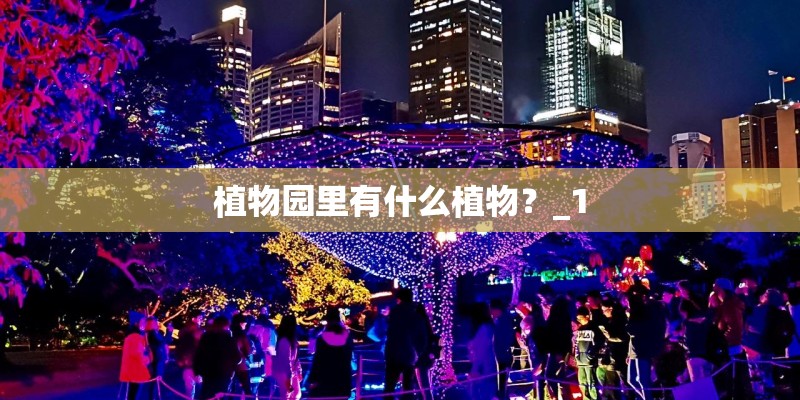植物园里有什么植物?_1 植物园里有什么植物?_1