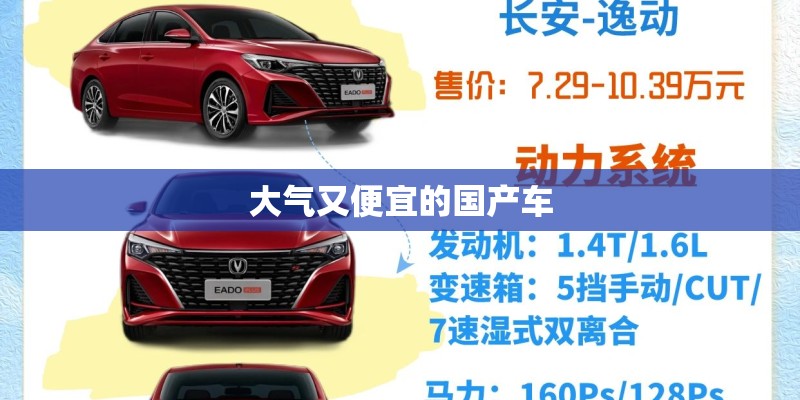 大气又便宜的国产车