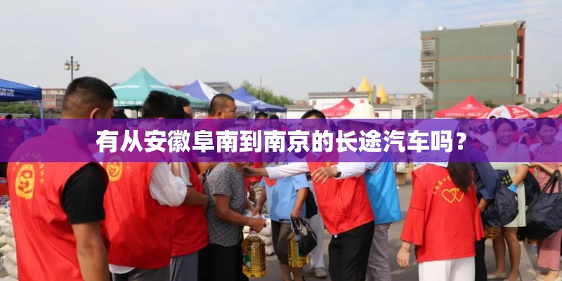 有从安徽阜南到南京的长途汽车吗？