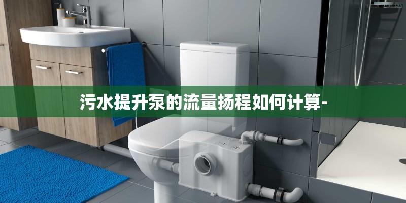 污水提升泵的流量扬程如何计算-