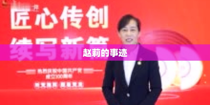 赵莉的事迹