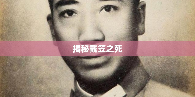 揭秘戴笠之死