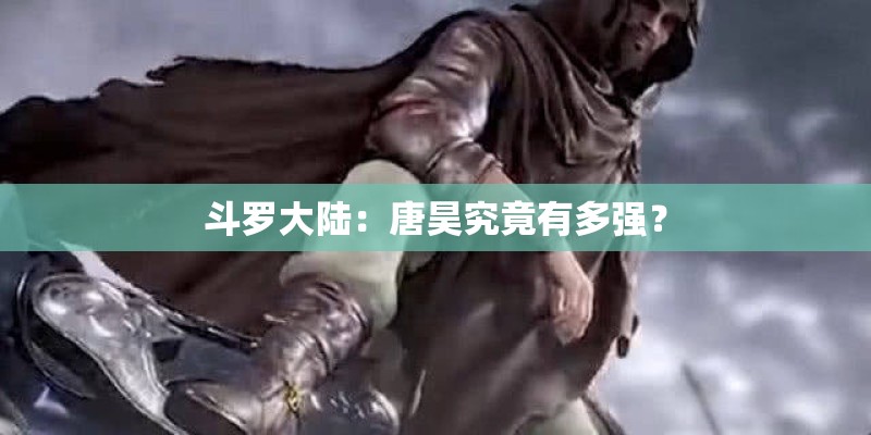 斗罗大陆：唐昊究竟有多强？