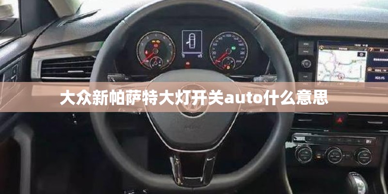 大众新帕萨特大灯开关auto什么意思