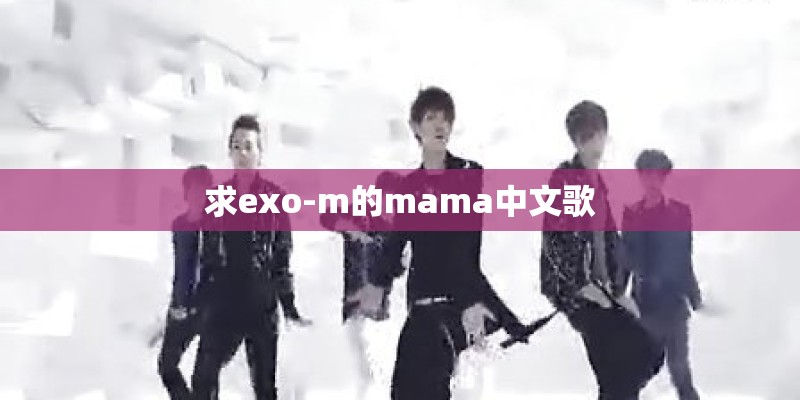 求exo-m的mama中文歌