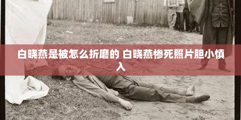 白晓燕是被怎么折磨的 白晓燕惨死照片胆小慎入