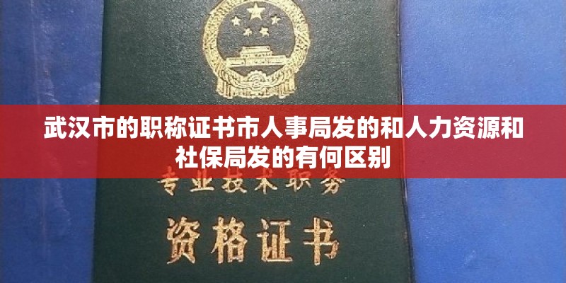 武汉市的职称证书市人事局发的和人力资源和社保局发的有何区别