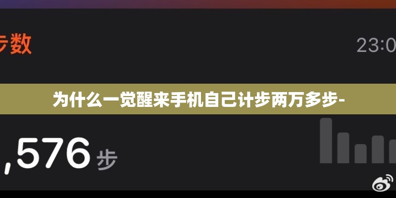 为什么一觉醒来手机自己计步两万多步-