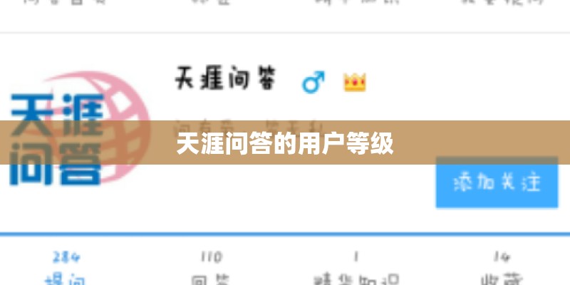 天涯问答的用户等级