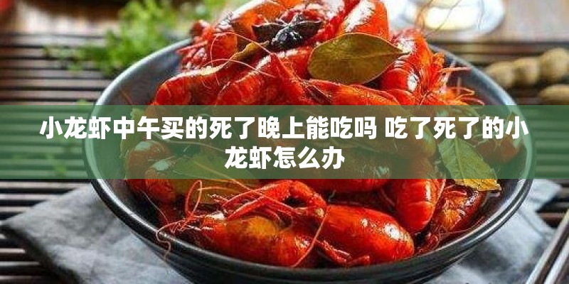 小龙虾中午买的死了晚上能吃吗 吃了死了的小龙虾怎么办 小龙虾中午买的死了晚上能吃吗 吃了死了的小龙虾怎么办