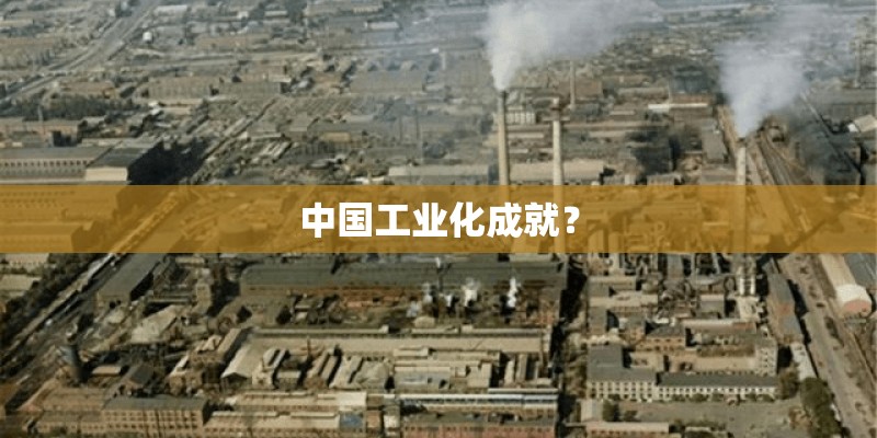 中国工业化成就？