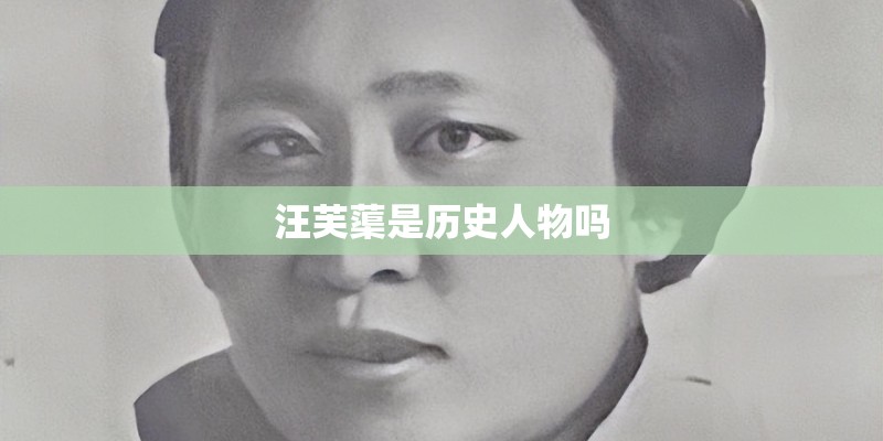 汪芙蕖是历史人物吗 汪芙蕖是历史人物吗