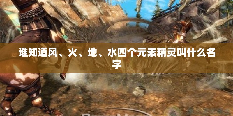 谁知道风、火、地、水四个元素精灵叫什么名字