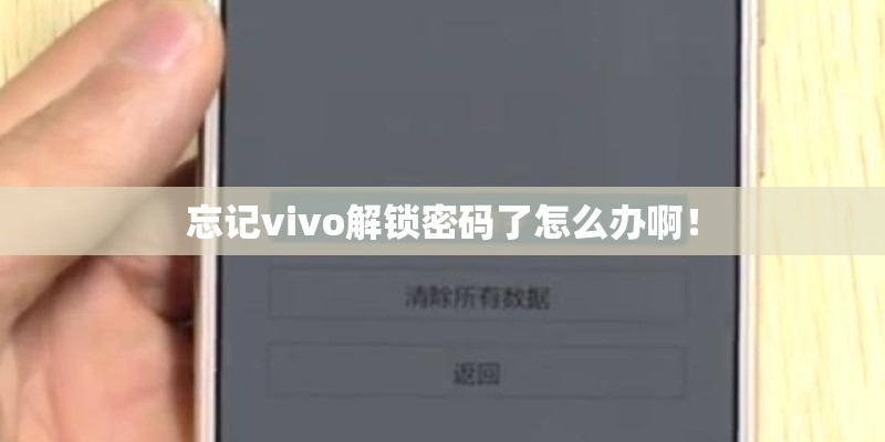 忘记vivo解锁密码了怎么办啊！