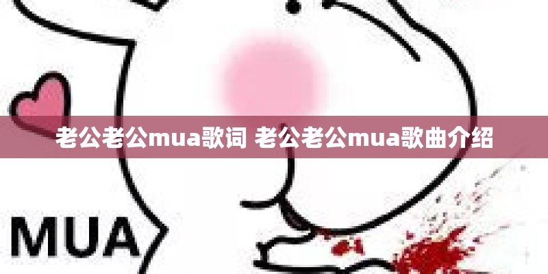 老公老公mua歌词 老公老公mua歌曲介绍