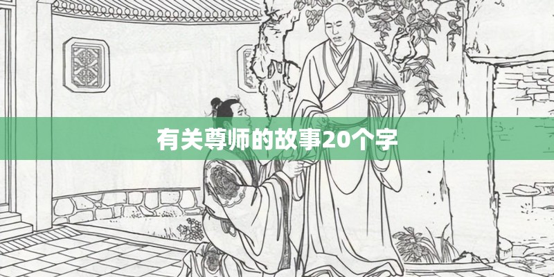 有关尊师的故事20个字
