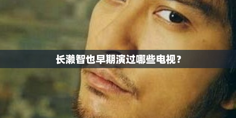 长濑智也早期演过哪些电视？