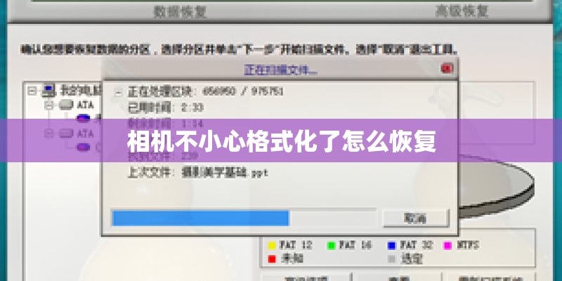 相机不小心格式化了怎么恢复
