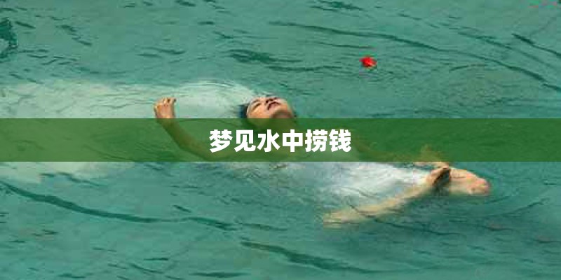 梦见水中捞钱