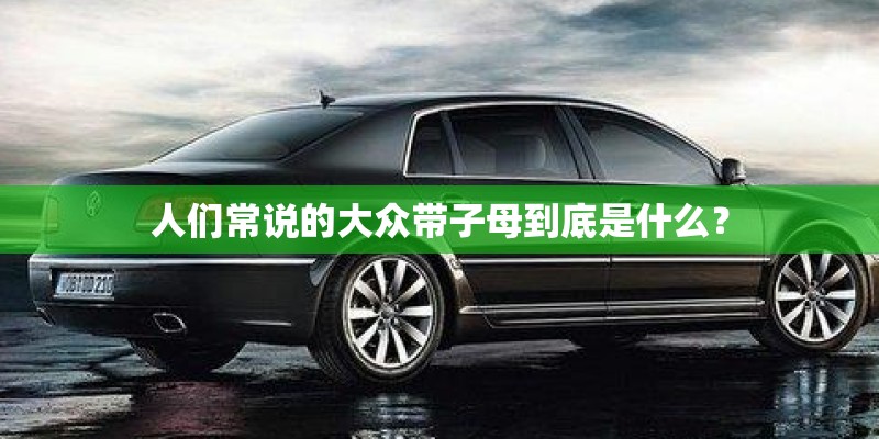人们常说的大众带子母到底是什么？