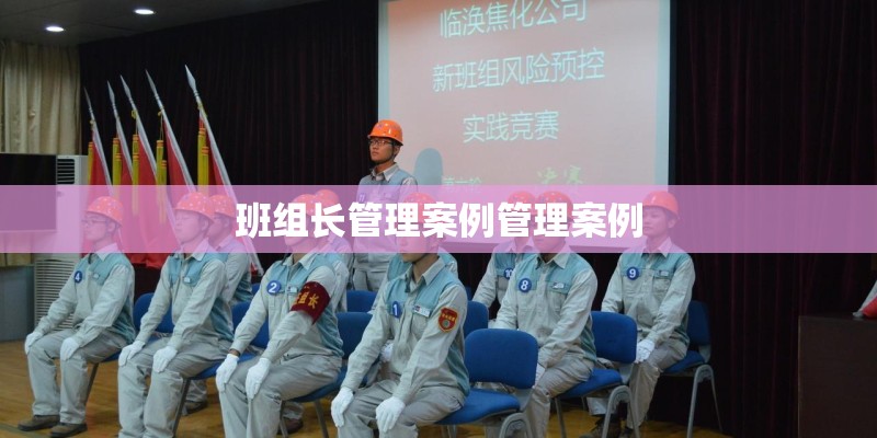 班组长管理案例管理案例