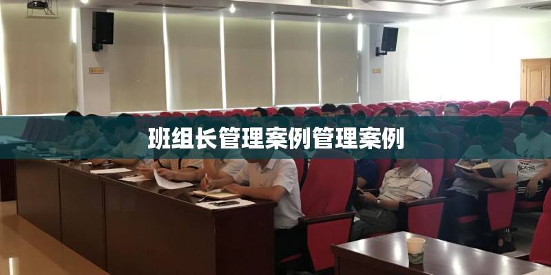 班组长管理案例管理案例