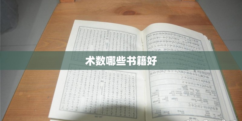 术数哪些书籍好