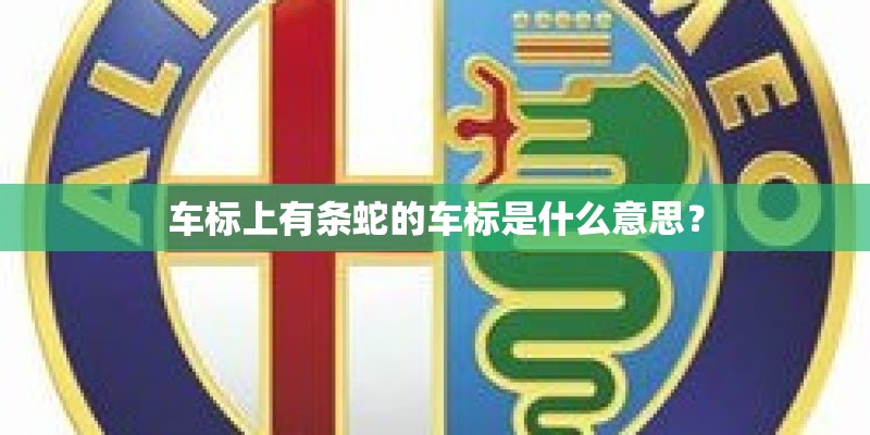 车标上有条蛇的车标是什么意思？