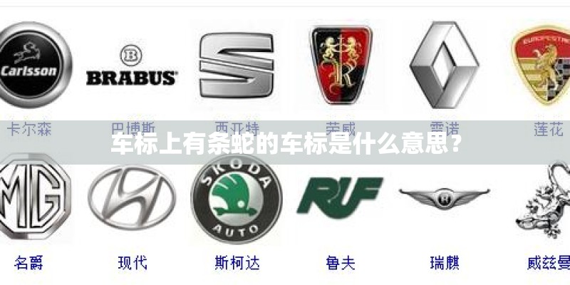车标上有条蛇的车标是什么意思？