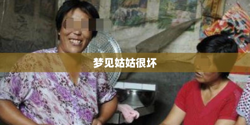 梦见姑姑很坏