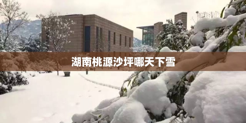 湖南桃源沙坪哪天下雪