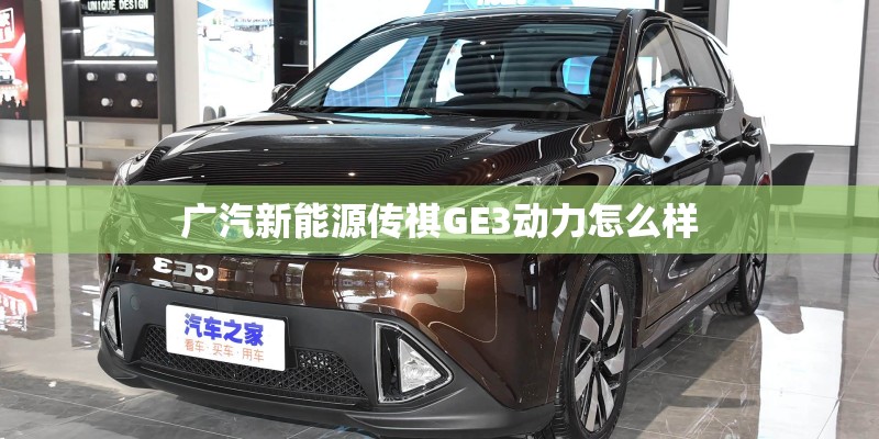广汽新能源传祺GE3动力怎么样