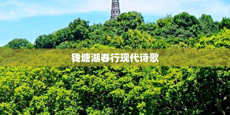钱塘湖春行现代诗歌 钱塘湖春行现代诗歌