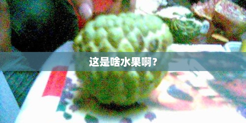 这是啥水果啊？