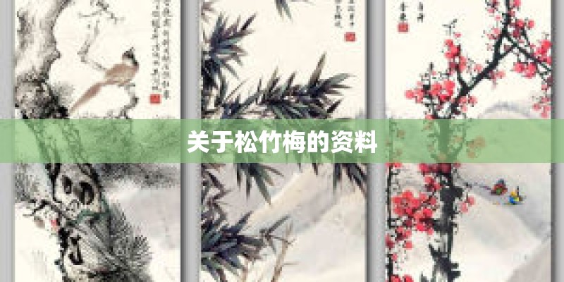 关于松竹梅的资料