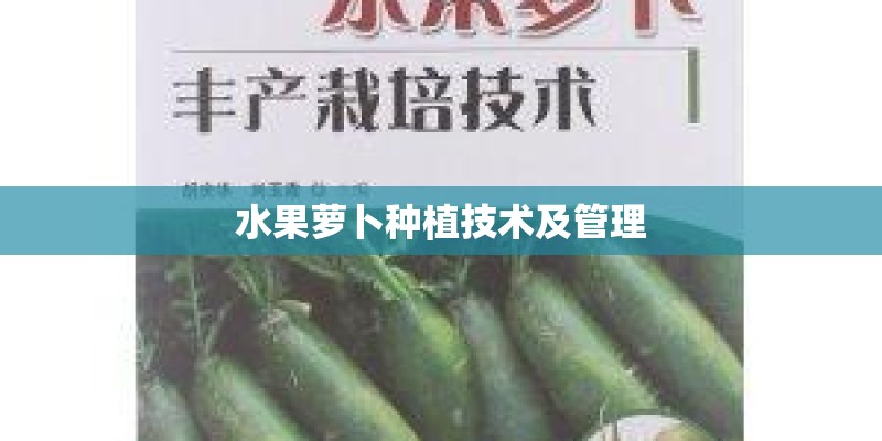 水果萝卜种植技术及管理