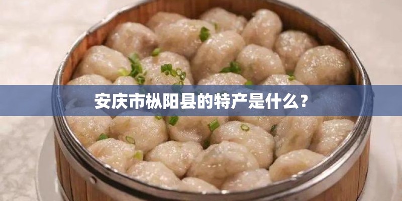 安庆市枞阳县的特产是什么? 安庆市枞阳县的特产是什么?