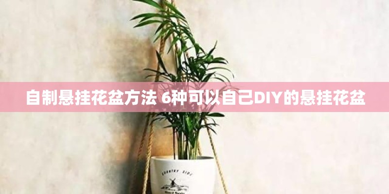 自制悬挂花盆方法 6种可以自己DIY的悬挂花盆